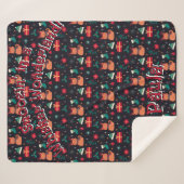 Whisker Wonderland Sherpa Deken (Voorkant (horizontaal))