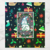 Whisker Wonderland Wijn Etiket (Enkel label)