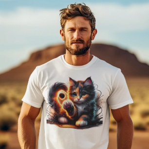 Whiskered Whimsy: Kitten en Paw Play T-shirt