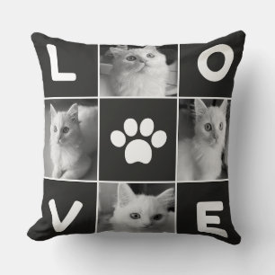 Whiskered Whimsy: Omarm de Liefde - Cat Lover's Kussen