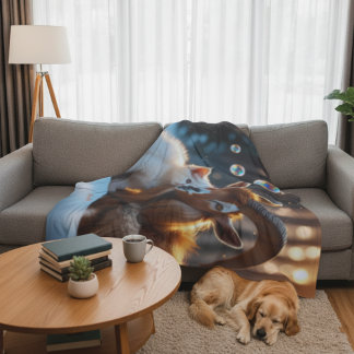 Whiskers and Hooves Fleece Deken