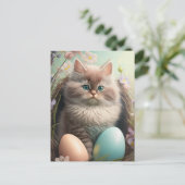 Whiskers carte postale de la chatte de Pâques (Debout devant)