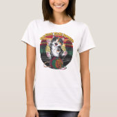 Whiskers en garen Te schattig om te worden genegee T-shirt (Voorkant)