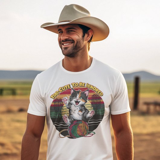 Whiskers en garen Te schattig om te worden genegee T-shirt