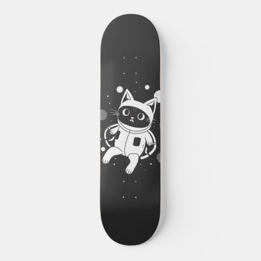 Whiskers in de ruimte skateboard (Voorkant)
