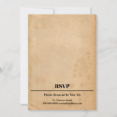 Whiskey 60th Birthday Invitation Kaart (Achterkant)