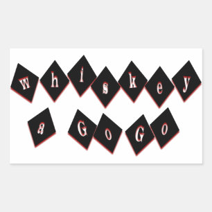 Whiskey A Go Rechthoekige Sticker