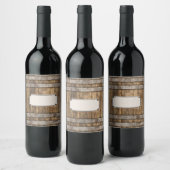 Whiskey Barrel productlabel Wijn Etiket (Flessen)