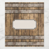 Whiskey Barrel productlabel Wijn Etiket (Enkel label)