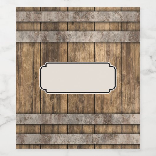 Whiskey Barrel productlabel Wijn Etiket (Enkel label)