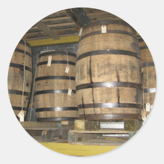 Whiskey Barrels Ronde Sticker