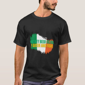 Whiskey Biereiland Green en Fight St Patrick' T-shirt