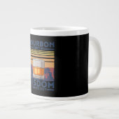 Whiskey Bourbon erin komt Wijsheid eruit Extra Grote Beker (Voorkant rechts)