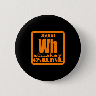 Whiskey Bourbon Helpt Alcohol TShirt Cadeau Ronde Button 5,7 Cm