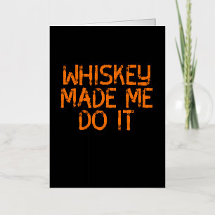 Whiskey Bourbon Helpt Alcohol TShirt Gift Folie Wenskaart