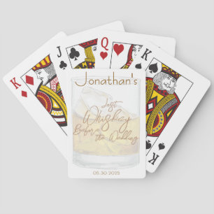 Whiskey Bruiloft Bachelor Party Pokerkaarten