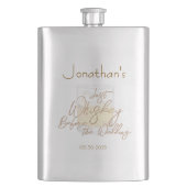 Whiskey Bruiloft Bachelorfeest Flacon (Voorkant)
