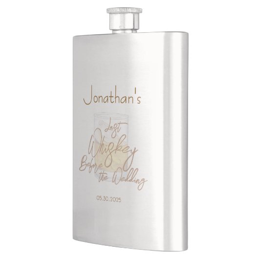 Whiskey Bruiloft Bachelorfeest Flacon (Links)