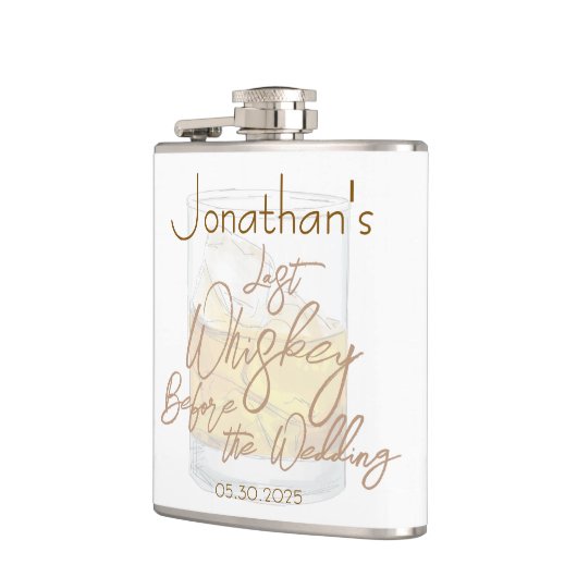 Whiskey Bruiloft Bachelorfeest Heupfles (Links)