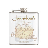 Whiskey Bruiloft Bachelorfeest Heupfles (Voorkant)