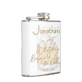 Whiskey Bruiloft Bachelorfeest Heupfles (Rechts)