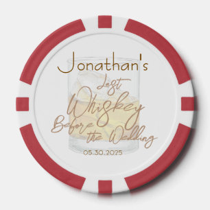 Whiskey Bruiloft Bachelorfeest Poker Chips