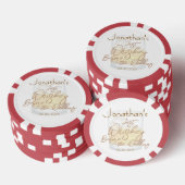 Whiskey bruiloft vrijgezellenfeest poker chips (Opstapeling)
