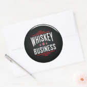 Whiskey Business Classic Round Sticker (Envelop)