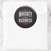 Whiskey Business Classic Round Sticker (Tas)