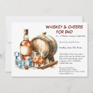 Whiskey & Cheers – Invitation de la fête des Pères