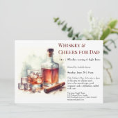 Whiskey & Cheers – Invitation de la fête des Pères (Debout devant)