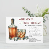 Whiskey & Cheers – Invitation de la fête des Pères (Debout devant)