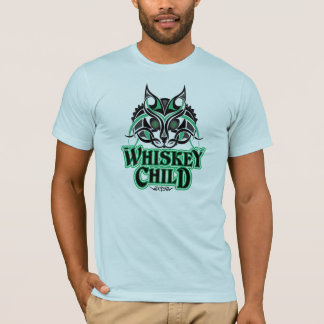 WHISKEY CHILD - T-shirt met katachtig design
