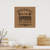 whiskey-citaten poster (Keuken)