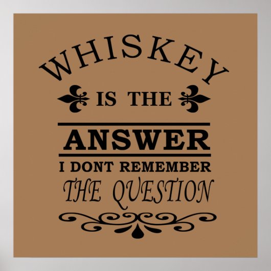 whiskey-citaten poster (Voorkant)