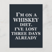 Whiskey citeert grappige alcohol gezegden geschenk briefkaart (Voorkant)