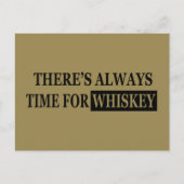 Whiskey citeert grappige alcohol gezegden geschenk feestdagenkaart (Voorkant)