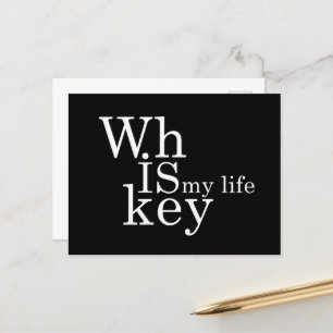 Whiskey citeert grappige alcohol gezegden geschenk feestdagenkaart