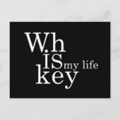 Whiskey citeert grappige alcohol gezegden geschenk feestdagenkaart (Voorkant)