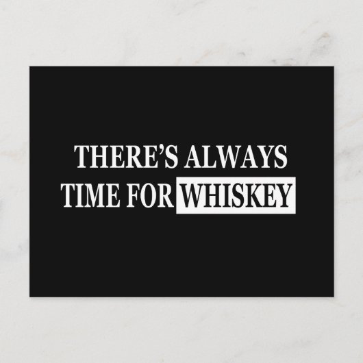 Whiskey citeert grappige alcohol gezegden geschenk feestdagenkaart (Voorkant)