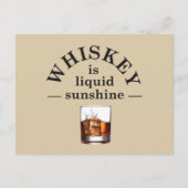 Whiskey citeert grappige alcohol gezegden geschenk feestdagenkaart (Voorkant)