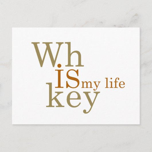 Whiskey citeert grappige alcohol gezegden geschenk feestdagenkaart (Voorkant)