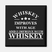 Whiskey citeert grappige alcohol gezegden geschenk magneet (Voorkant)
