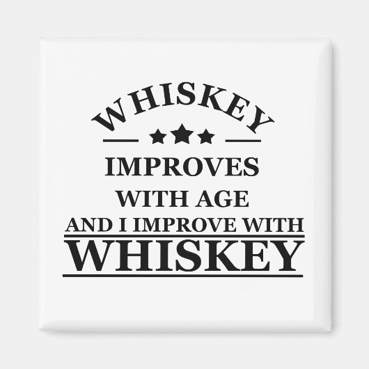Whiskey citeert grappige alcohol gezegden geschenk magneet (Voorkant)