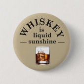 Whiskey citeert grappige alcohol gezegden geschenk ronde button 5,7 cm (Voorkant)