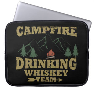 Whiskey citeert grappige camping camper gezegden laptop sleeve