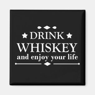 Whiskey citeert grappige drink alcoholische gezegd magneet