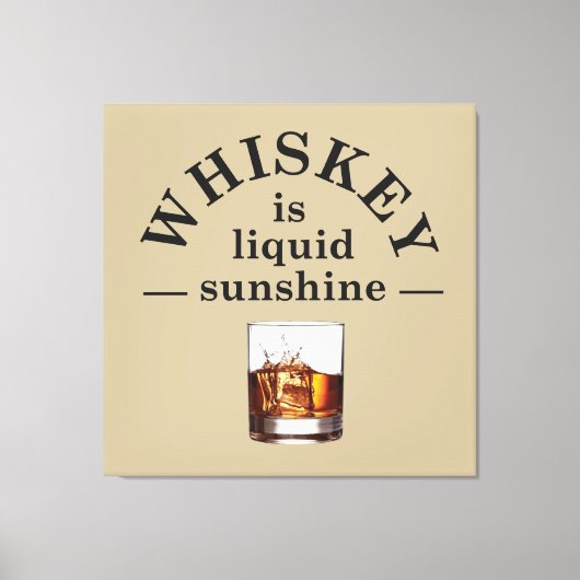 Whiskey citeert grappige drink gezegden canvas afdruk (Voorkant)