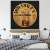 Whiskey citeert grappige drink gezegden canvas afdruk (Insitu (Slaapkamer))
