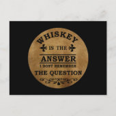 Whiskey citeert grappige drink gezegden feestdagenkaart (Voorkant)